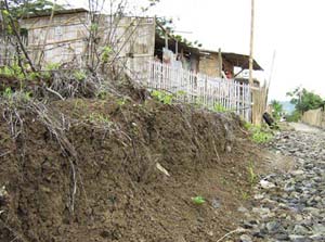 Infraviviendas sobre terreno inestable