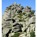 Diaclasado ortogonal (Siete Picos, Sª de Guadarrama. Foto cmm).