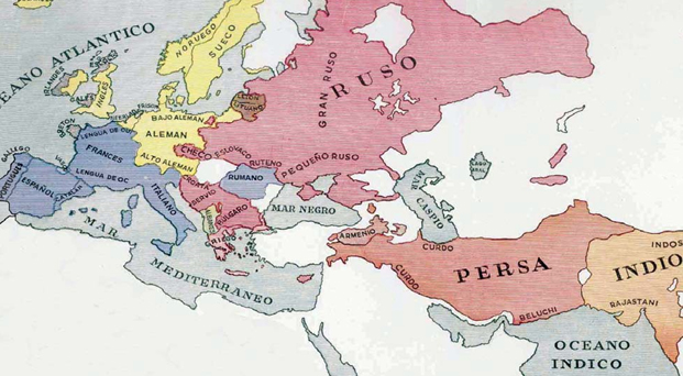 Mapa de lenguas actuales de origen indoeuropeo